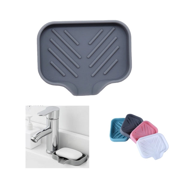 Silicone Kitchen Bathroom Sponge Holder Sink Tray