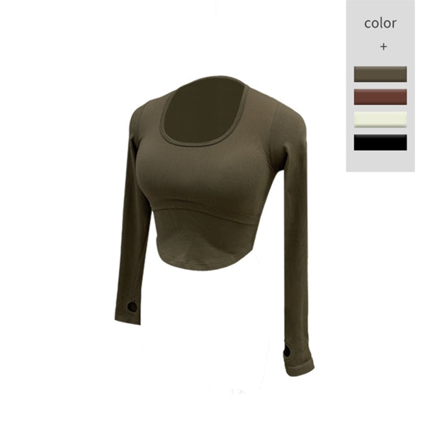 Women Stretchy Yoga Crop Tops