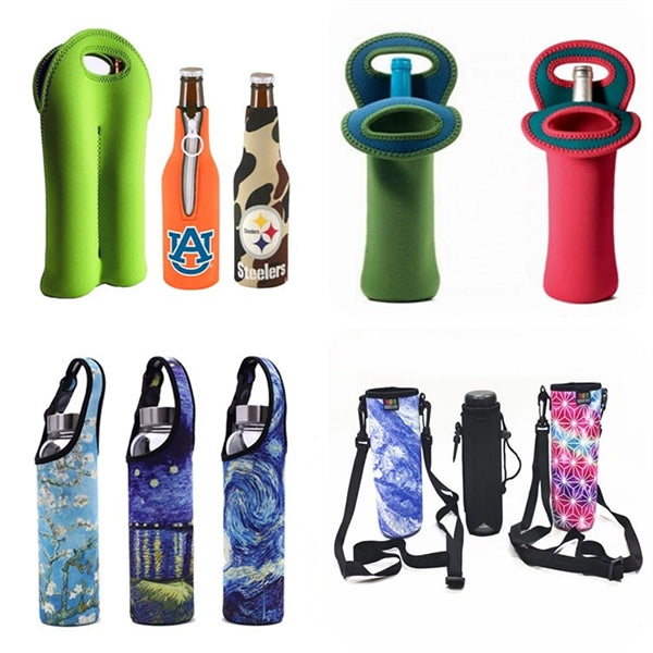 Printed Single Wine Tote Coolers