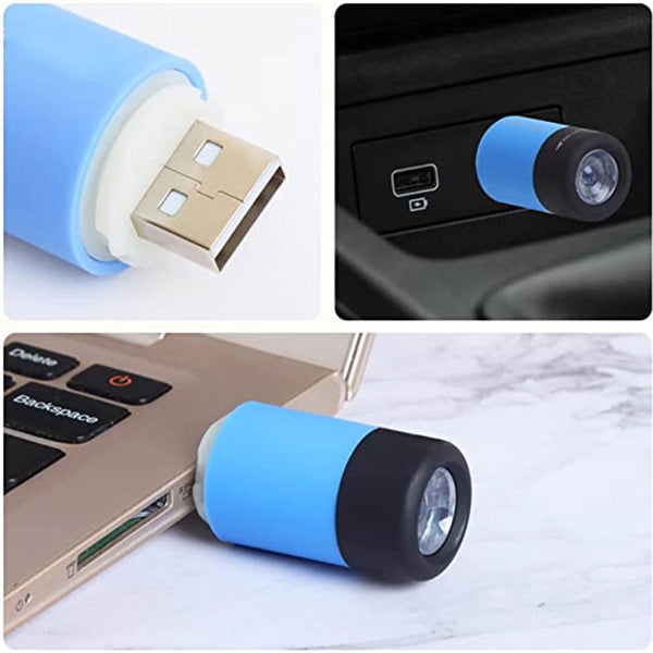 Mini USB Charging Key Chain Flashlight