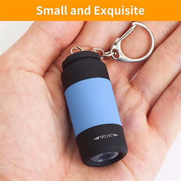 Mini USB Charging Key Chain Flashlight