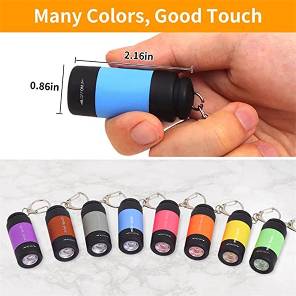 Mini USB Charging Key Chain Flashlight
