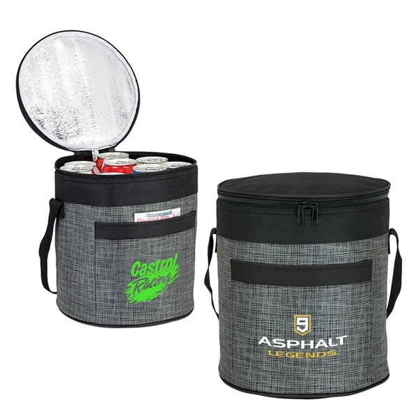 Two-Tone Grey Barreled Cooler
