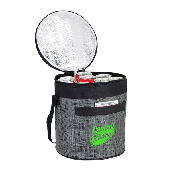 Two-Tone Grey Barreled Cooler