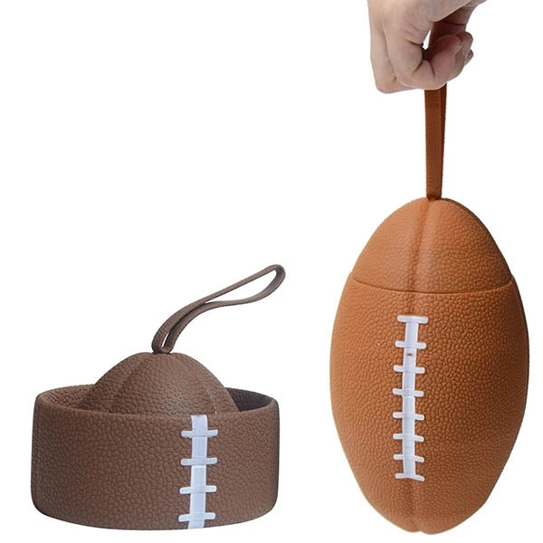 750ml Collapsible Silicone American Football Water Bottle
