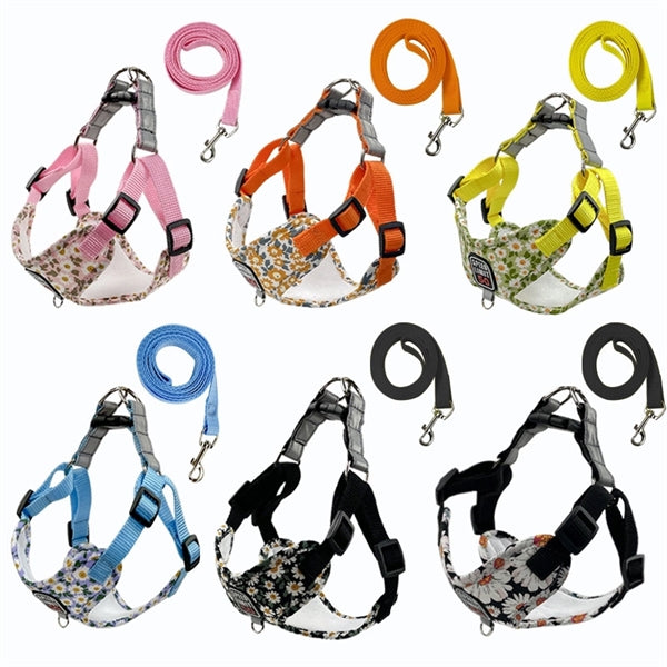 Reflective Breathable Leash Dog Pet Harness Chest Strap