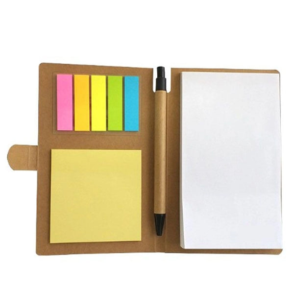 Kraft Paper Memo Pad With Pen