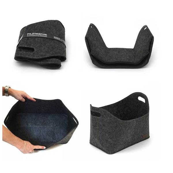 Felt Foldable Laundry Basket Bucket Multi Storage Bin