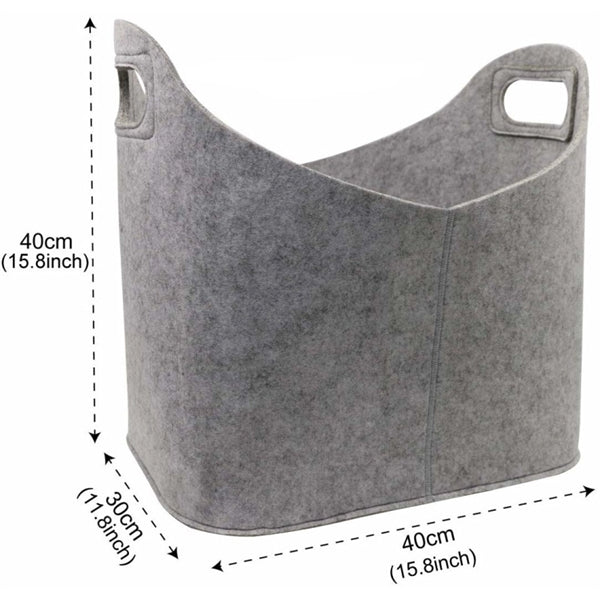 Felt Foldable Laundry Basket Bucket Multi Storage Bin