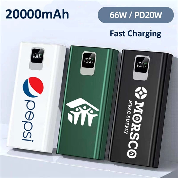 PD20W Fast Charging 20000mAh Charger for Phone & Tablet