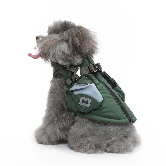 Winter Keep Warm Dog Pet Clothing Zipped Vest