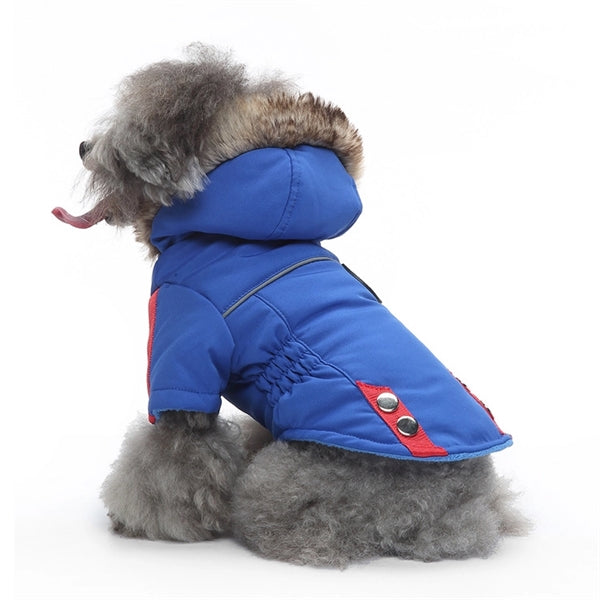 Winter Keep Warm Dog Pet Clothing Zipped Vest