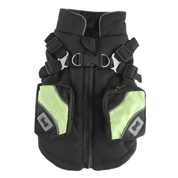 Winter Keep Warm Dog Pet Clothing Zipped Vest