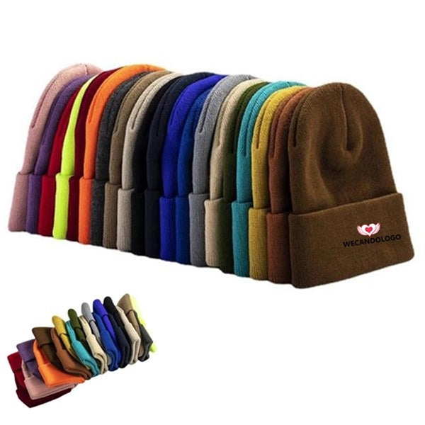 Knit Cap With Cuff