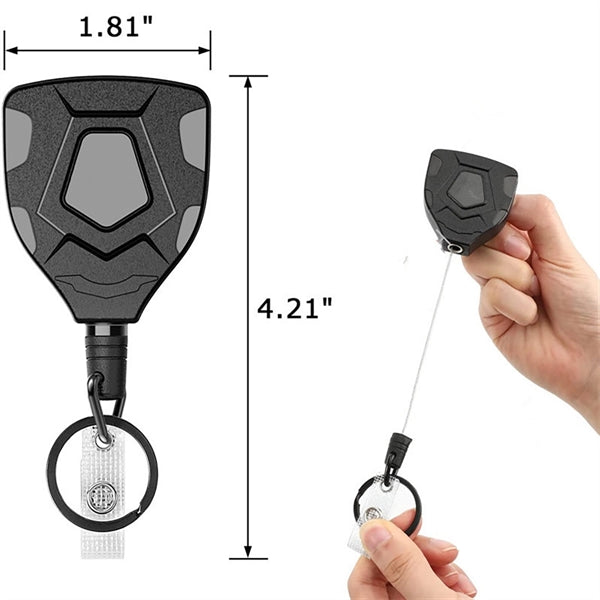 Carabiner Style Retractable Badge Reel