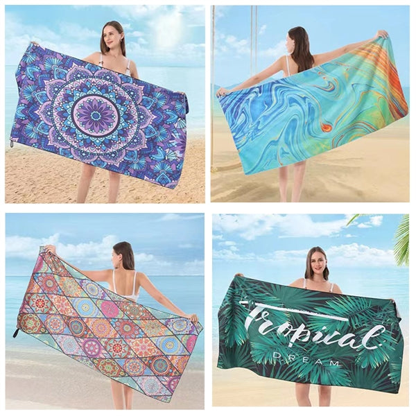 Full Color 250gsm Microfiber Beach Towel