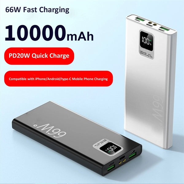 66W USB-C PD20W 10000mAh Super Fast Charging Power Bank