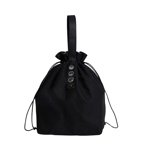 Insulated Drawstring Canvas Lunch Bag