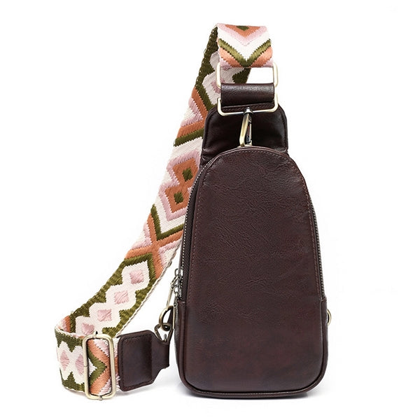 PU Crossbody Sling Backpack Bag