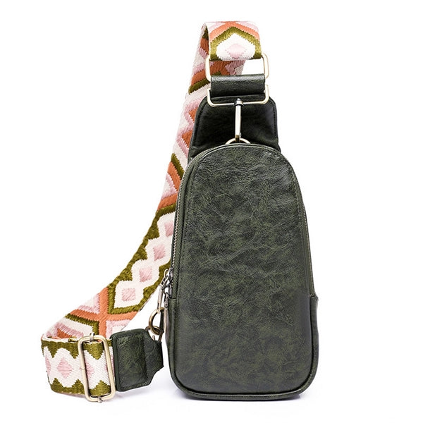 PU Crossbody Sling Backpack Bag