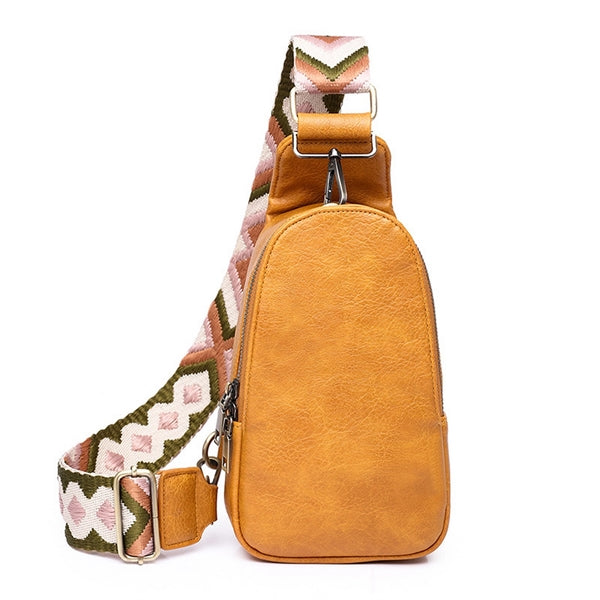 PU Crossbody Sling Backpack Bag