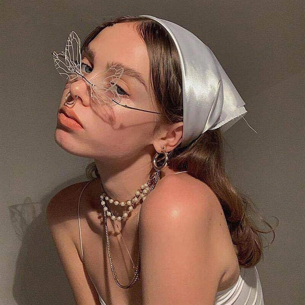Dragonfly Wings Shape Sunglasses Party Irregular Shades