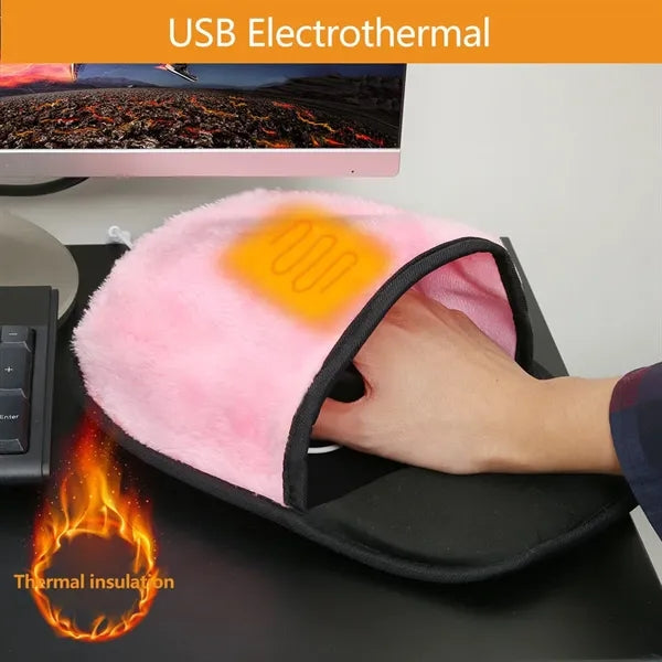 USB heated mouse pad