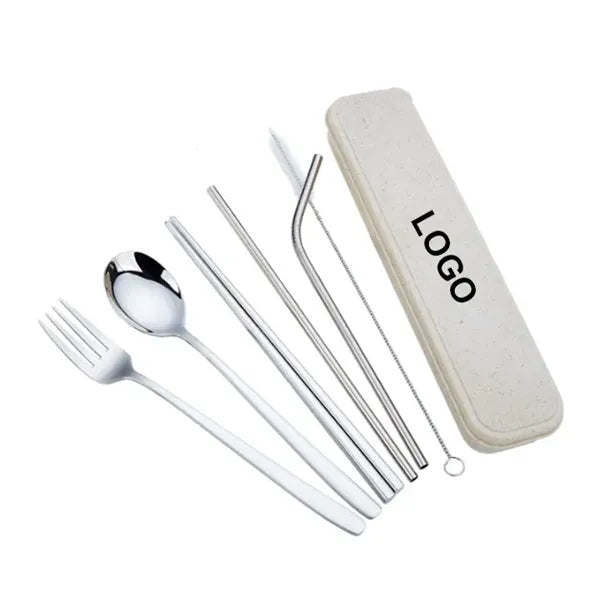 Stainless Steel Portable Tableware Set of 7 pieces