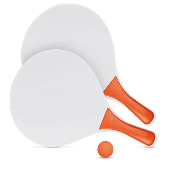 Beach Tennis Wooden Paddle Game Set