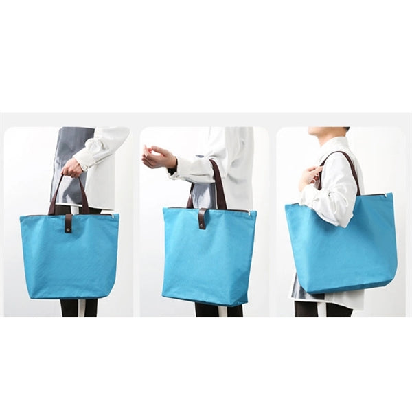 Waterproof Foldable Zipper Tote Bag