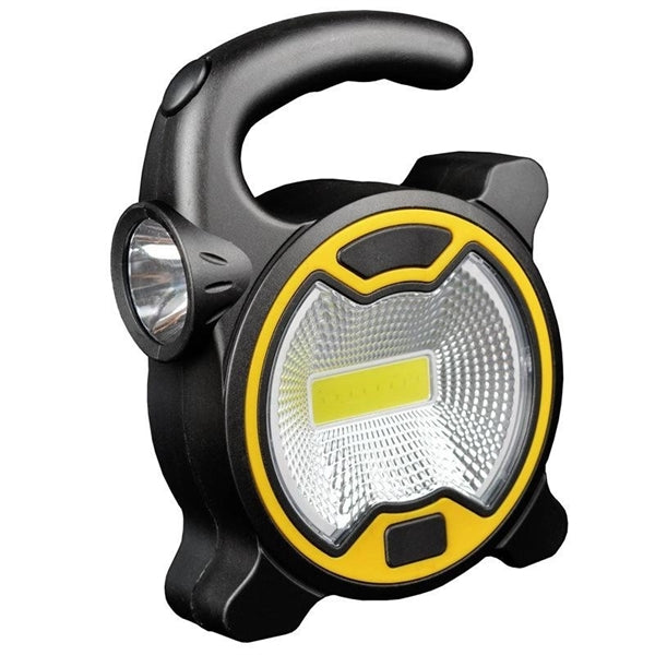 2 in 1 Portable Handle COB Work & Camping Lamp Flashligh