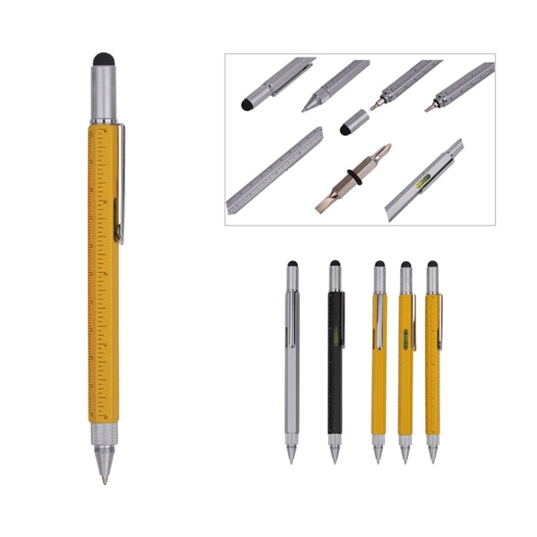 5-in-1 Multifunction Metal Pen with Tool Set