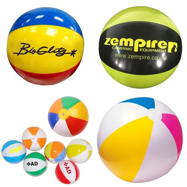 Inflatable Glossy Panel Colorful Beach Ball