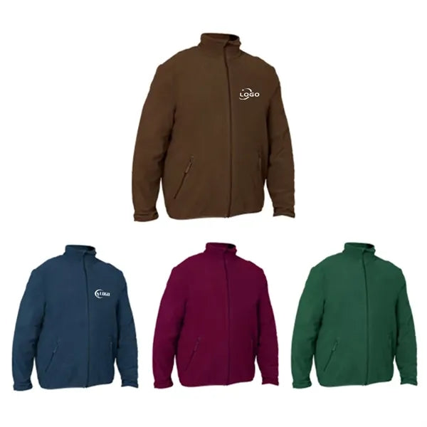 Windproof Lightweight Zip Fleece Jacket