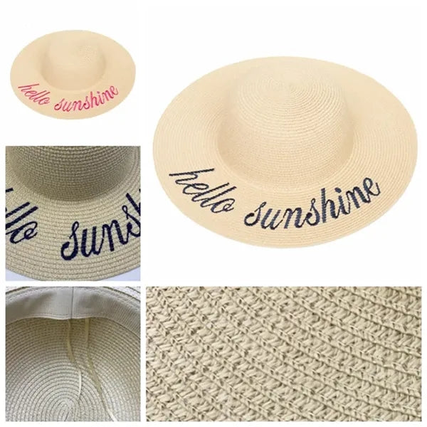 Sun Protective Beach Straw Hat