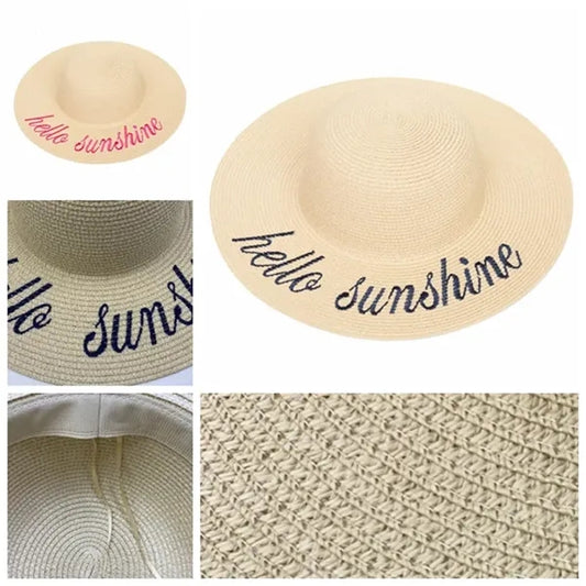 Sun Protective Beach Straw Hat