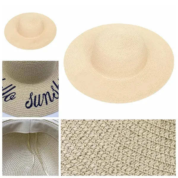 Sun Protective Beach Straw Hat