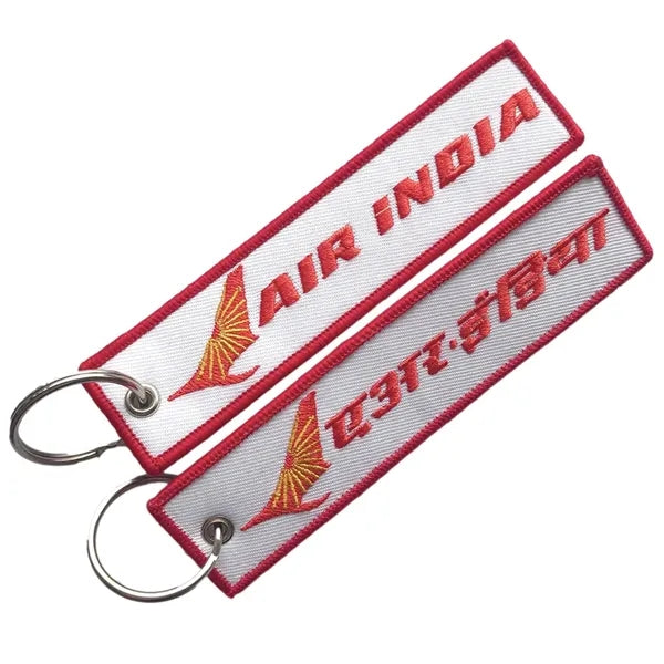 Embroidered Flight Key Tag