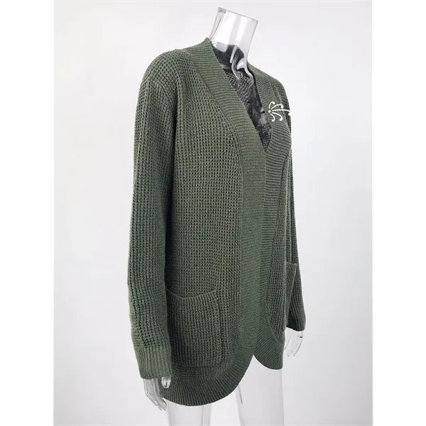Women's Long Sleeve Open Front Casual Soft Knit Cardigan