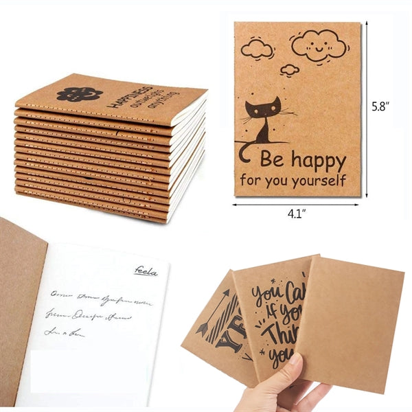 Logo A6 Kraft Paper Cover Small Book