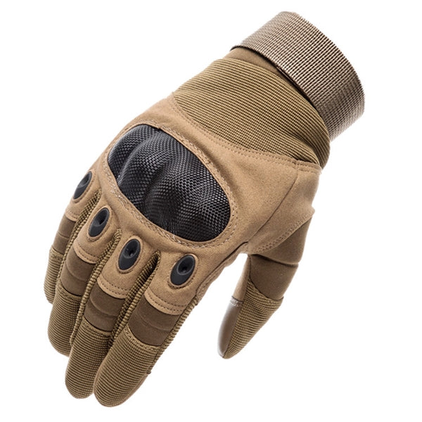 Touch Capable Combat Gloves with Hard Knuckle