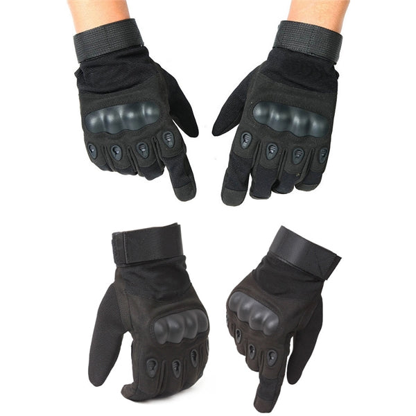 Touch Capable Combat Gloves with Hard Knuckle