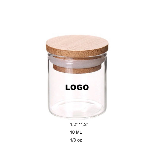 Glass Jar with Bamboo Lid