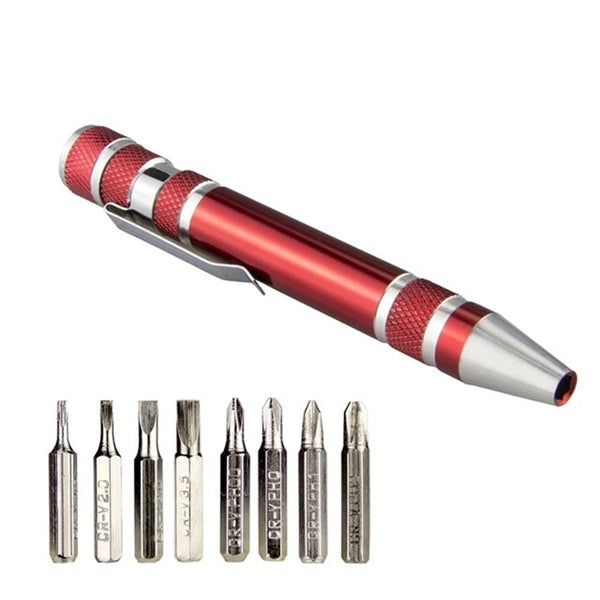 8 in 1 Magnetic Pocket Pen Screwdriver