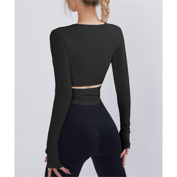 Women Stretchy Yoga Crop Tops