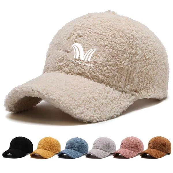 Women's Autumn Winter Lamb Hair Warm Baseball Hat
