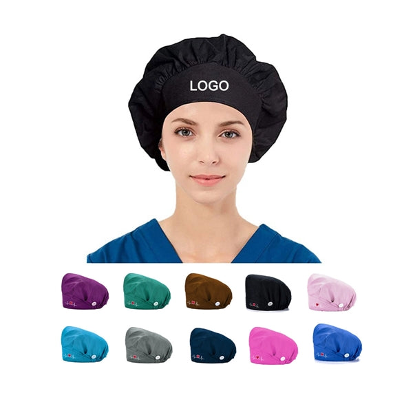 Banded Bouffant Style Unisex Surgical Scrub Cap