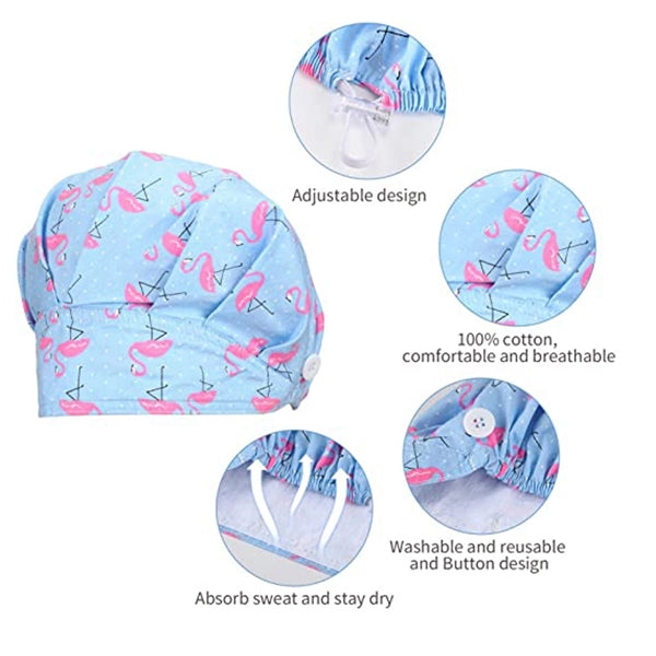 Banded Bouffant Style Unisex Surgical Scrub Cap