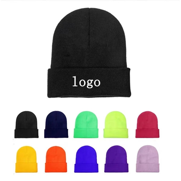 Knit Beanie with Cuffs