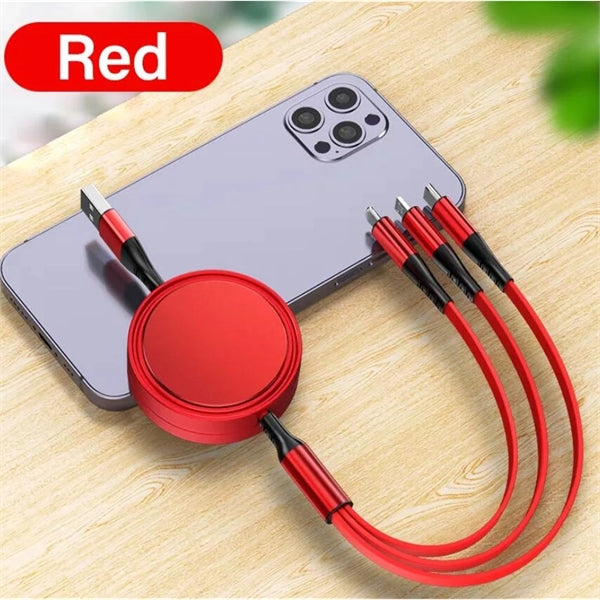 Free Shipping 3 in1 Fast Charging USB Cable